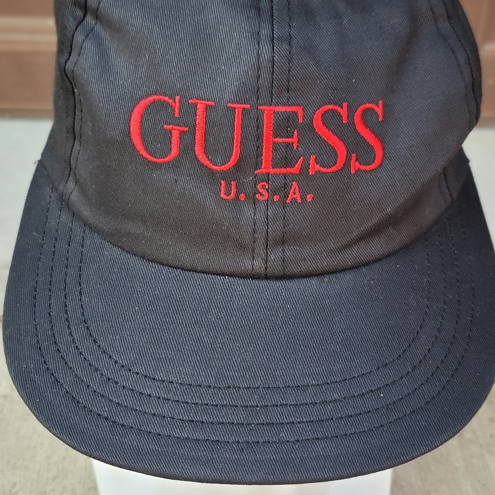 Vtg 90s GUESS USA Snapback Hat - Picture 3 of 7